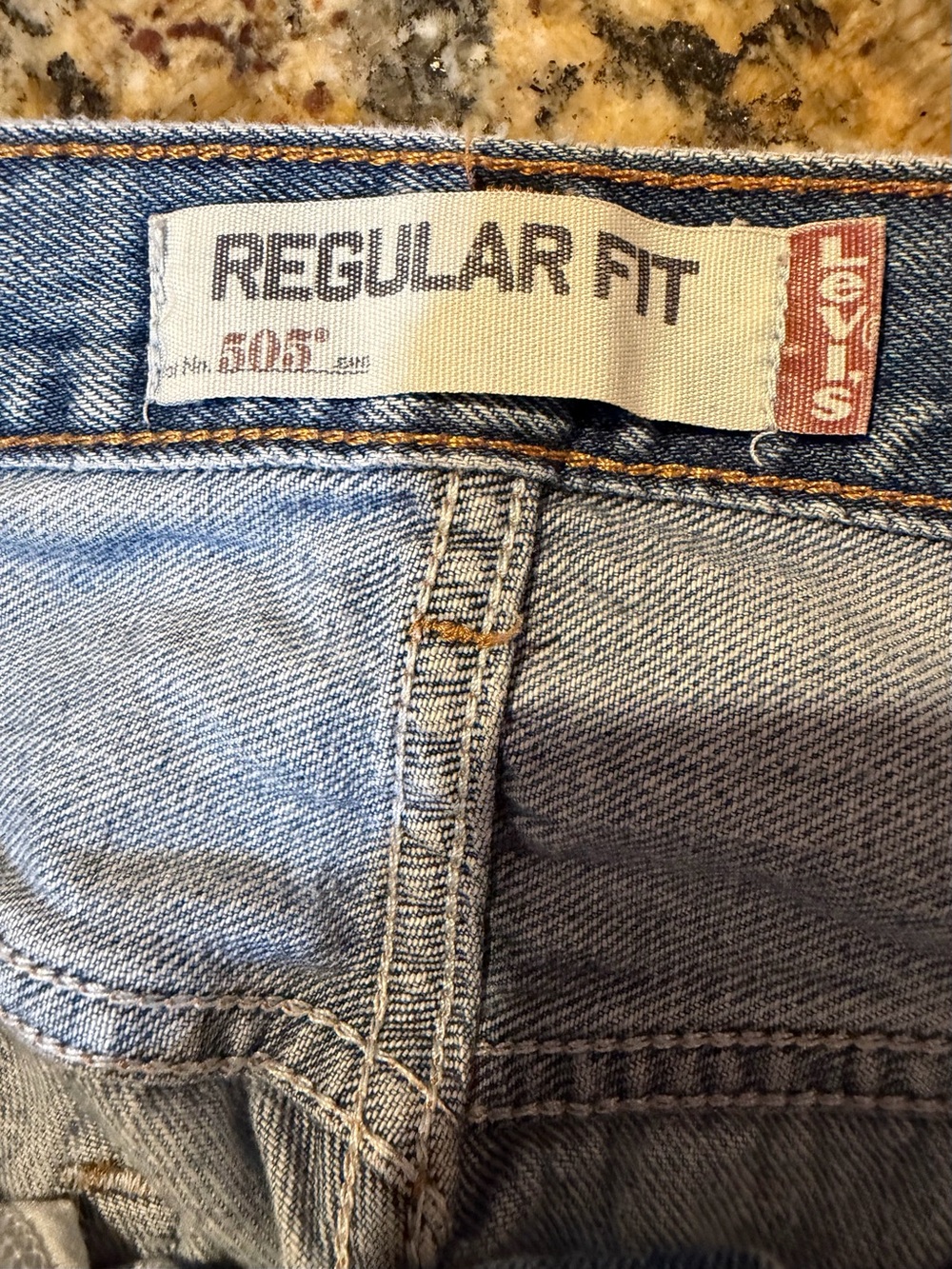 VTG Y2K Levis 505 Jeans Mens 32x32 Light Blue Distressed Straight Leg Red Tab - Picture 2 of 16